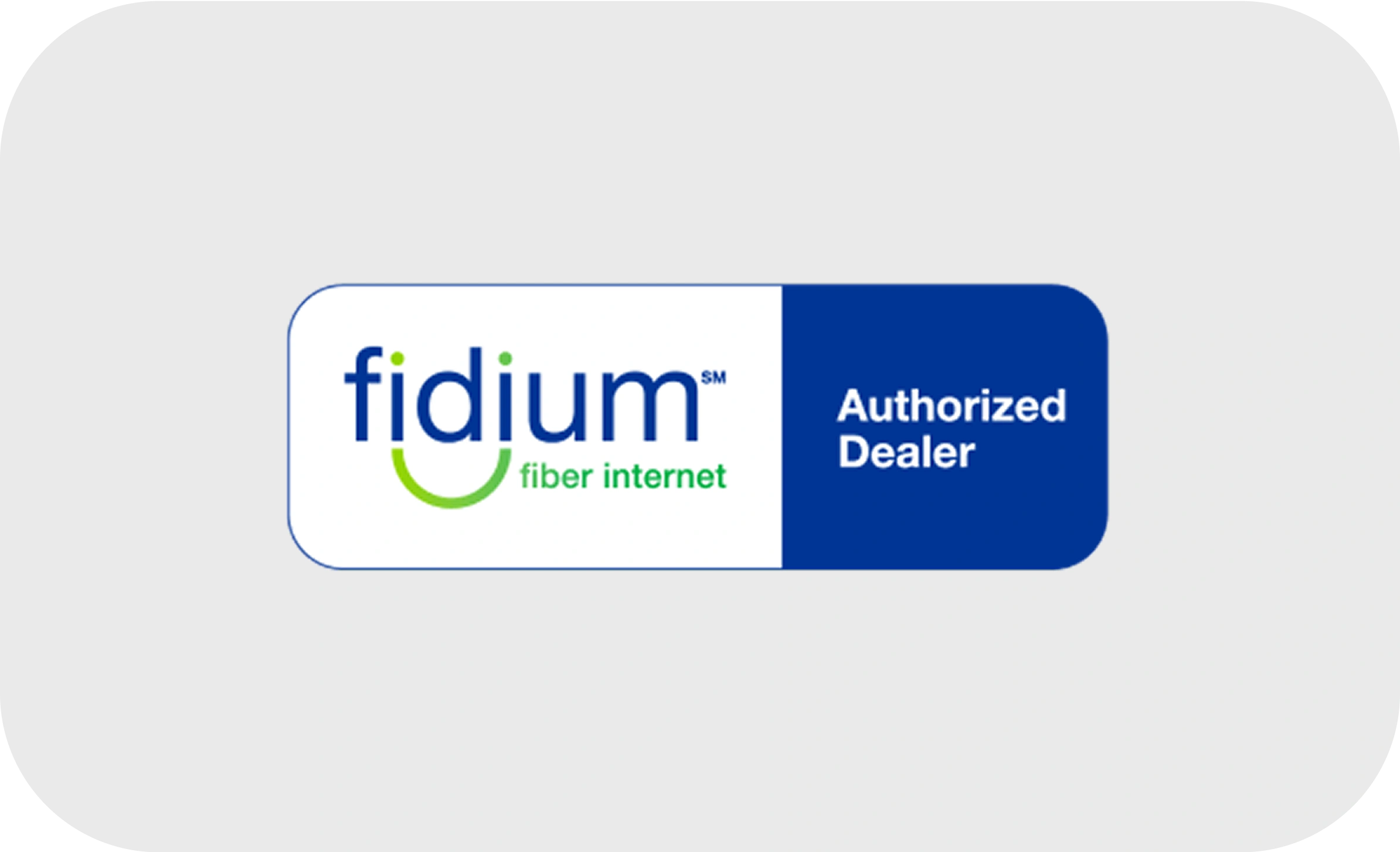 fidium fiber internet authorized dealer logo