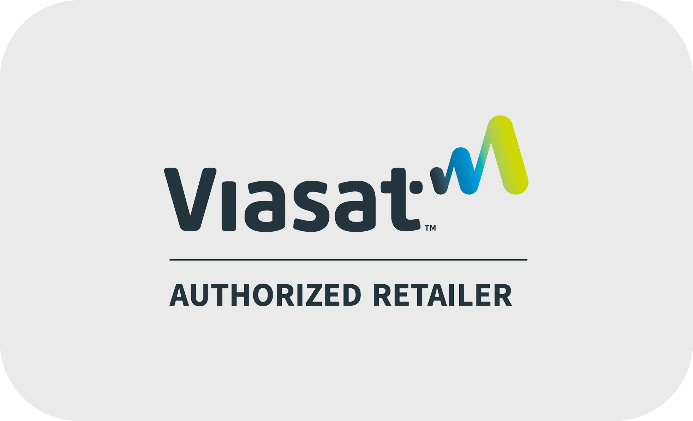Viasat authorized retailer logo.